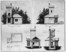 Biskupicze, pałac. Projekt pawilonu Henryka Marconiego, 1833.