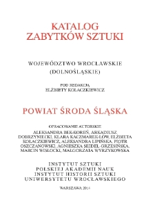 Katalog Zabytków Sztuki w Polsce. Seria nowa, t. 4: woj. wrocławskie, z. 5: pow. Środa Śląska