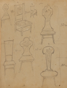 0128. Helena Modrzejewska, Projekty mebli