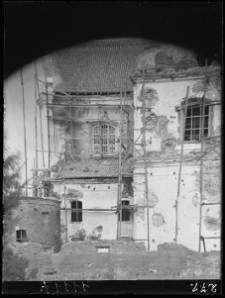 Lubieszów, kościół pijarów, fragment elewacji