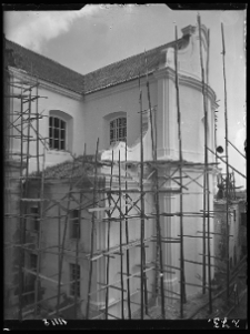 Lubieszów, kościół pijarów, fragment elewacji