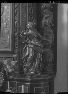 Dubno, kościół Św. Jana Nepomucena, kościół farny, fragment ołtarza