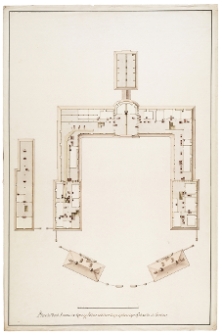 Nowy Zamek w Grodnie, rzut poddasza, pomiar