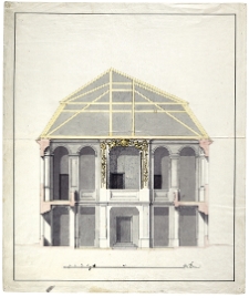 Pomiar kaplicy przy Pałacu Saskim, widok ściany zachodniej