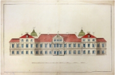 Pałac Saski (d. Morsztyna) w Warszawie, widok elewacji frontowej