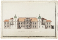 Pałac Saski (d. Morsztyna) w Warszawie, widok elewacji ogrodowej