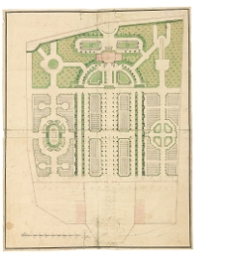 Projekt założenia ogrodowego Br&uuml;hl&oacute;w przy Nowym Świecie w Warszawie