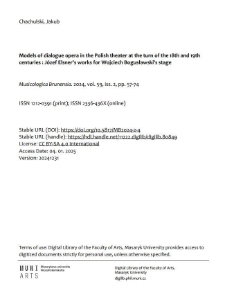“Models of Dialogue Opera in the Polish Theater at the Turn of the 18th and 19th Centuries: Józef Elsner’s Works for Wojciech Bogusławski’s Stage”. Musicologica Brunensia 59, no. 2 (2024): 57–74.