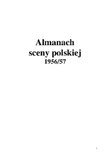 ALMANACH SCENY POLSKIEJ 1956/57