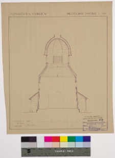 Brzeżany (Adam&oacute;wka), cerkiew św. Mikołaja, przekr&oacute;j