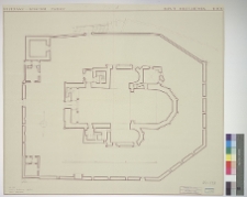 Brzeżany, kości&oacute;ł Narodzenia NMP, plan sytuacyjny