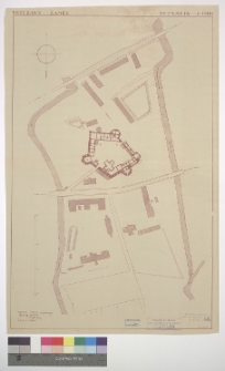 Brzeżany, zesp&oacute;ł zamkowy, plan sytuacyjny