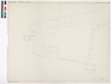 Budzan&oacute;w, zamek, rzut