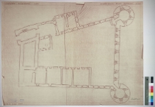 Budzan&oacute;w, zamek, rzut