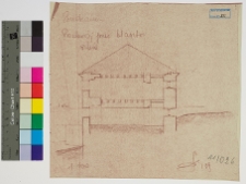 Budzan&oacute;w, zamek (klasztor), przekr&oacute;j