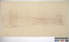 Budzan&oacute;w, zamek, elewacja