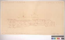 Budzan&oacute;w, zamek, elewacja