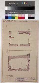 Husiatyn, zamek, brama, rzut