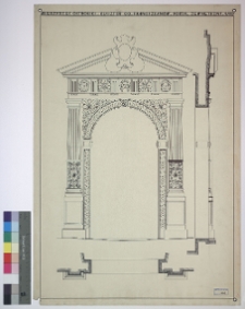 Międzyrzec ostrogski, cerkiew i monastyr św. Tr&oacute;jcy (d. klasztor franciszkan&oacute;w), portal