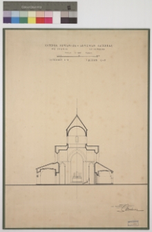 Lw&oacute;w, katedra ormiańska, przekr&oacute;j