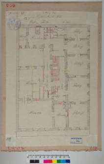 Lw&oacute;w, kamienica, Rynek 45, rzut