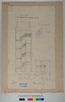 Lw&oacute;w, kamienica, ul. Krakowska 34, klatka schodowa