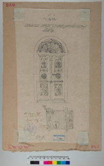 Lw&oacute;w, kamienica, ul. Krakowska 4, drzwi