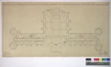 Międzyrzec ostrogski, cerkiew i monastyr św. Tr&oacute;jcy (d. klasztor franciszkan&oacute;w), rzut