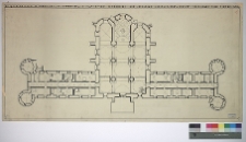 Międzyrzec ostrogski, cerkiew i monastyr św. Tr&oacute;jcy (d. klasztor franciszkan&oacute;w), rzut