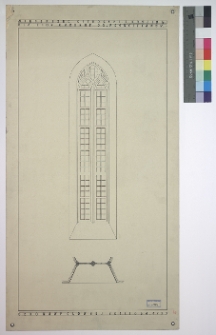 Międzyrzec ostrogski, cerkiew i monastyr św. Tr&oacute;jcy (d. klasztor franciszkan&oacute;w), okno nawy gł&oacute;wnej kościoła
