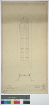 Międzyrzec ostrogski, cerkiew i monastyr św. Tr&oacute;jcy (d. klasztor franciszkan&oacute;w), okno nawy gł&oacute;wnej kościoła