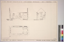Łuck, kości&oacute;ł ormiański, rzut i przekroje