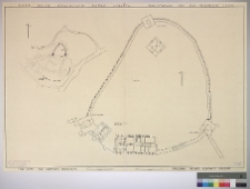 Łuck, zamek, plany orientacyjny i sytuacyjny