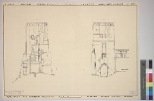 Łuck, zamek, wieża bramna: elewacje pn.-wsch. i pd.-wsch.