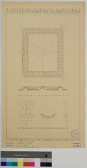 Międzyrzec ostrogski, cerkiew i monastyr św. Tr&oacute;jcy (d. klasztor franciszkan&oacute;w), detale sklepienia: widoki i przekroje
