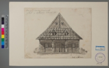 Kuty, dom podcieniowy, fasada