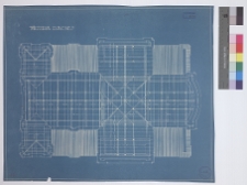 Lubiesz&oacute;w, kości&oacute;ł św. Jana Ewangelisty, rzut więźby dachowej