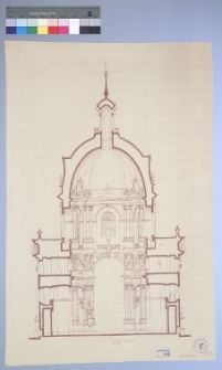 Lw&oacute;w, d. kości&oacute;ł dominikan&oacute;w p.w. Bożego Ciała, przekr&oacute;j poprzeczny
