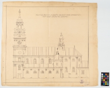 Podkamień, d. kości&oacute;ł, elewacja pd.