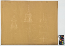 Podkamień, d. kości&oacute;ł, sygnatura: widoki i przekroje