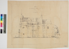 Bołszowce, kości&oacute;ł Zwiastowania NMP, elewacja boczna