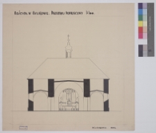 Kulik&oacute;w, kości&oacute;ł św. Mikołaja, przekr&oacute;j poprzeczny