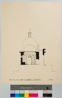 Lackie Wielkie, kaplica św. Jana, przekr&oacute;j poprzeczny