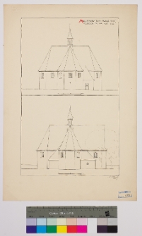 Magier&oacute;w, kości&oacute;ł Św. Tr&oacute;jcy, przekroje