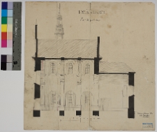 Nawaria, kości&oacute;ł Wniebowzięcia NMP, przekr&oacute;j podłużny