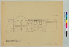 Dubno, d. klasztor Bernardyn&oacute;w, elewacja i przekr&oacute;j