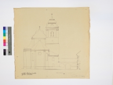 Dubno, d. kości&oacute;ł bernardyn&oacute;w p.w. Niepokalanego Poczęcia NMP, elewacja wsch.