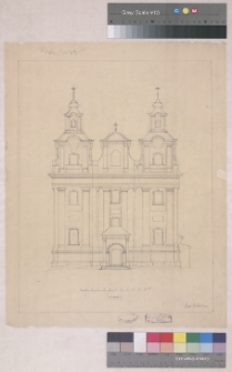 Kozin, kości&oacute;ł podominikański, fasada