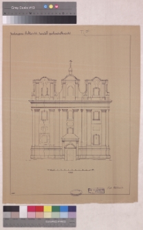 Kozin, kości&oacute;ł podominikański, fasada