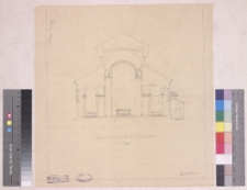 Kozin, kości&oacute;ł podominikański, przekr&oacute;j poprzeczny